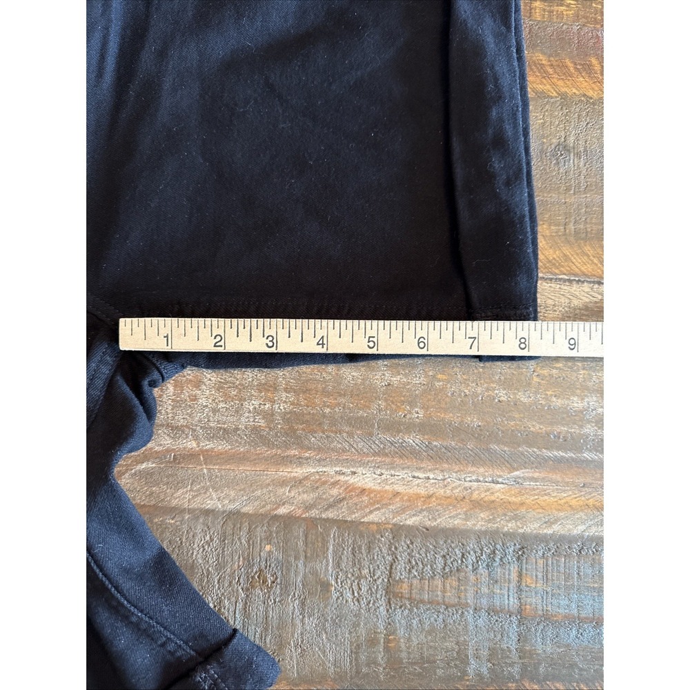 Jen7 Size 12 Bermuda Shorts Black Cuffed Pockets 7 for All Mankind - Picture 14 of 16